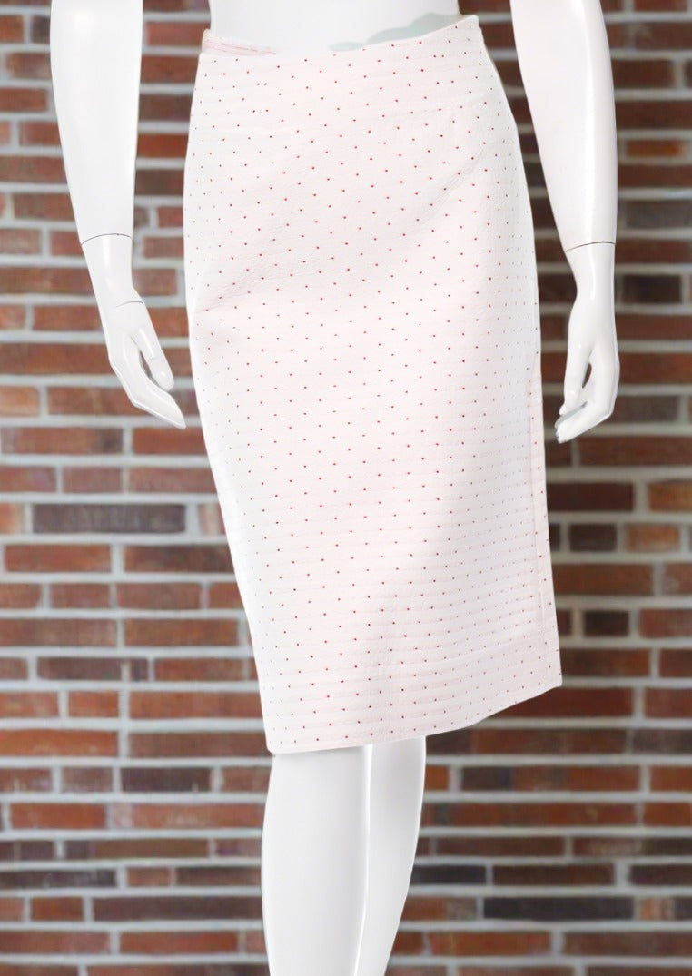 Trademark Red/White Polka Dot A-Line Skirt