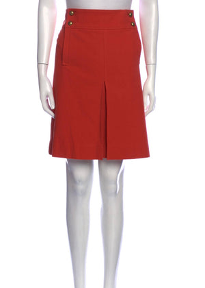 Tory Burch 'Thea' Red Canyon Mod Mini Skirt