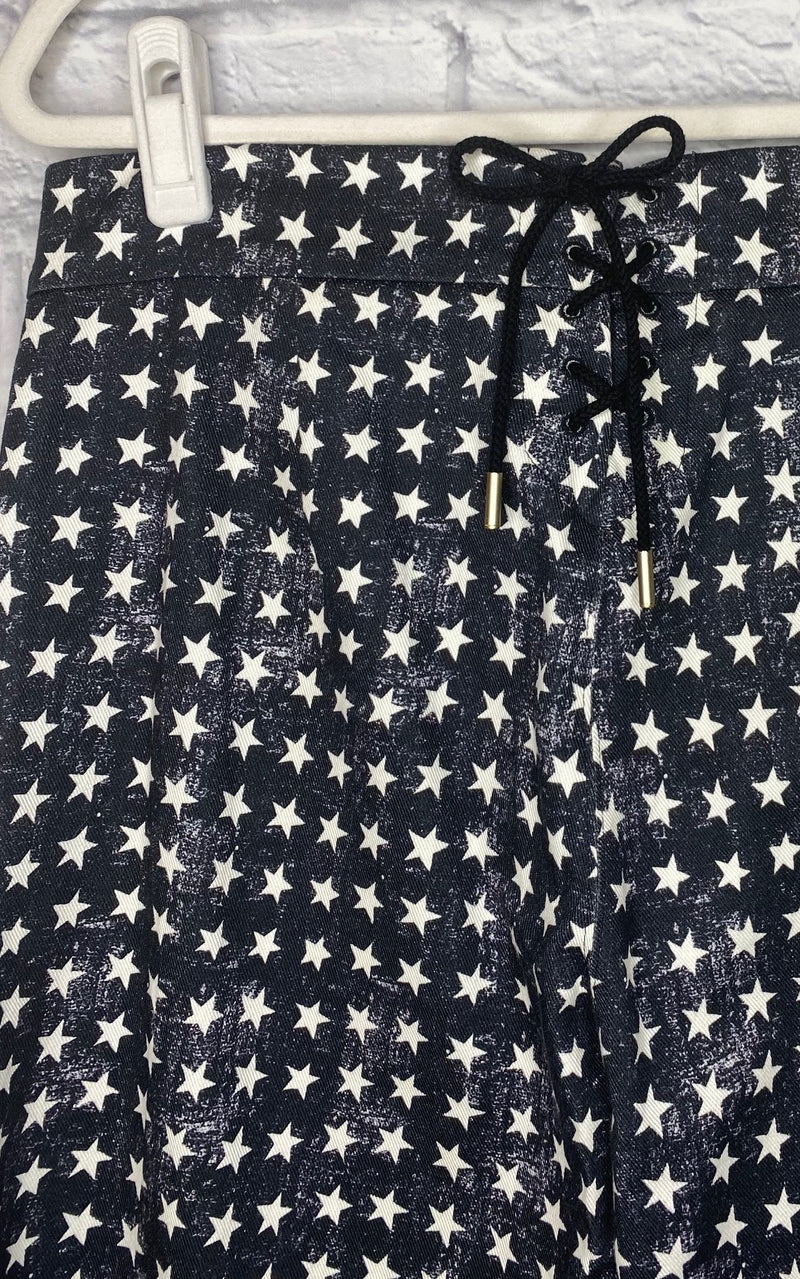 MaxMara Star-Spangled Lace-Up Denim Jeans