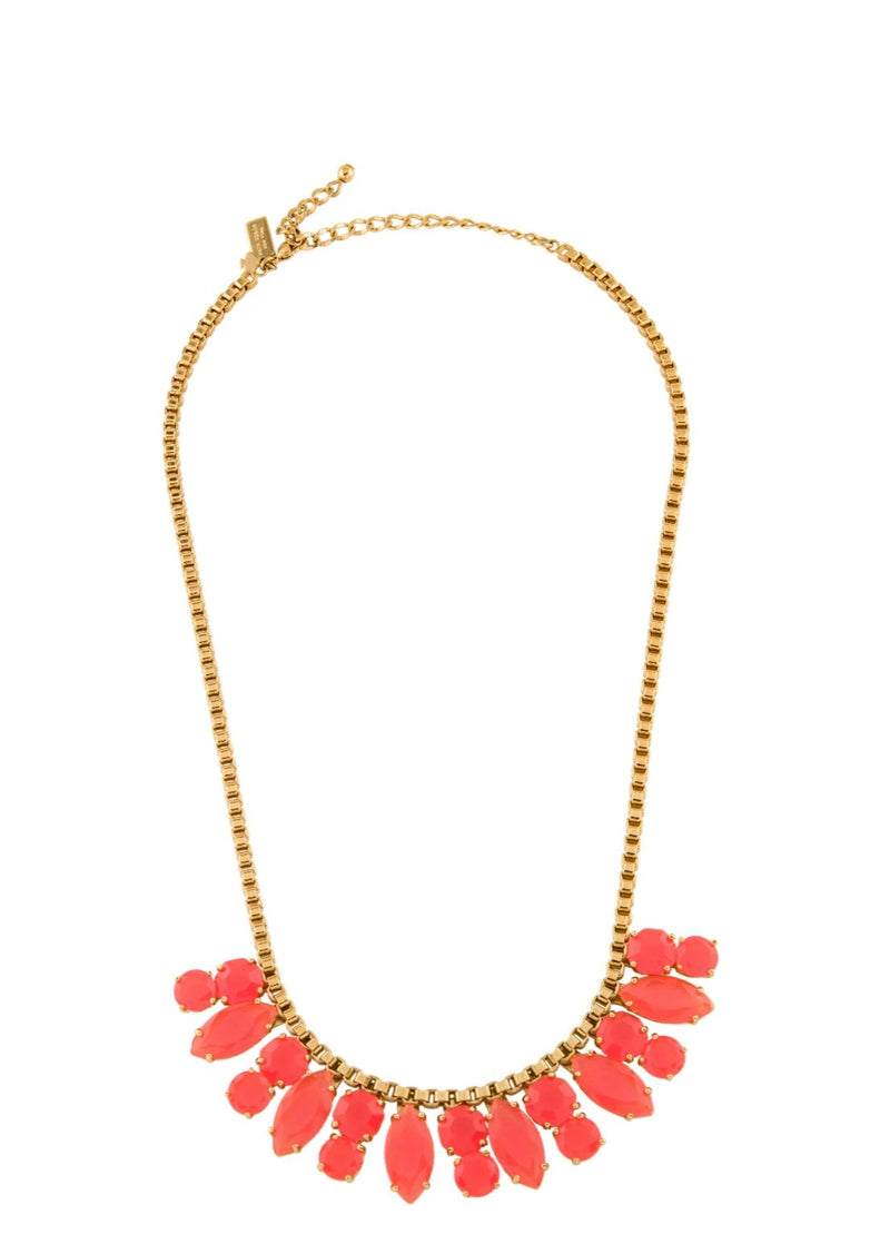 Kate Spade New York Vintage Pink Glass Collar Necklace