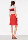 Tory Burch 'Thea' Red Canyon Mod Mini Skirt