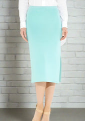 Ralph Lauren Stretch-Knit Silk-Blend Pencil Skirt