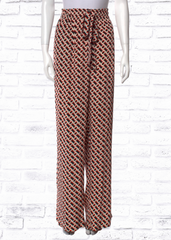 *FIRE SALE* Diane von Furstenberg Abstract-Print Silk Wide-Leg Pants