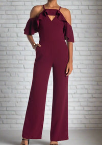 Trina Turk 'Plaza' Cold Shoulder Jumpsuit