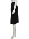 Yves Saint Laurent Rive Gauche Herringbone Navy Pencil Skirt