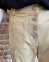 Alexis 'Helene' Flared Pant in Oyster Denim