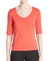 *FIRE SALE* Armani Collezioni 3/4 Sleeve Stretch Jersey Top