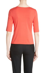 *FIRE SALE* Armani Collezioni 3/4 Sleeve Stretch Jersey Top
