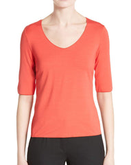 *FIRE SALE* Armani Collezioni 3/4 Sleeve Stretch Jersey Top