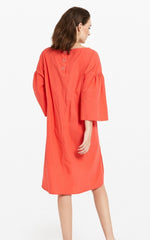 ottod'Ame Coral Lightweight Poplin Dress
