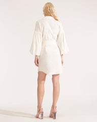 Veronica Beard Ivory Linen 'Samy' Shirt Dress