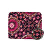 Vera Bradley Iconic Campus Luxury ID Holder in Raspberry Medallion