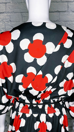 Marc Jacobs 'Daisey' Floral Jersey Midi Dress