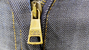 Dolce & Gabbana High-Rise Super Wide-Leg Indigo Denim
