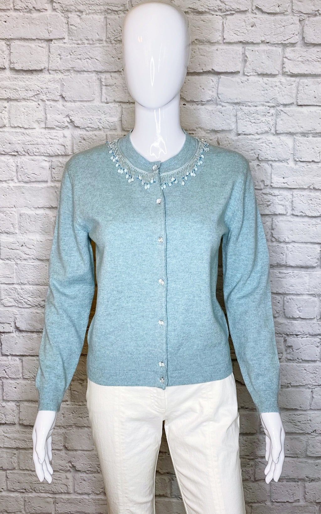 Marc Jacobs Embellished Wool-Cashmere Blend Cardigan
