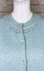 Marc Jacobs Embellished Wool-Cashmere Blend Cardigan