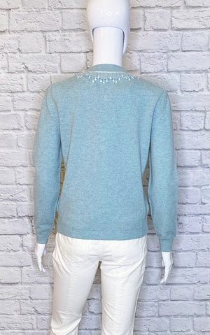 Marc Jacobs Embellished Wool-Cashmere Blend Cardigan