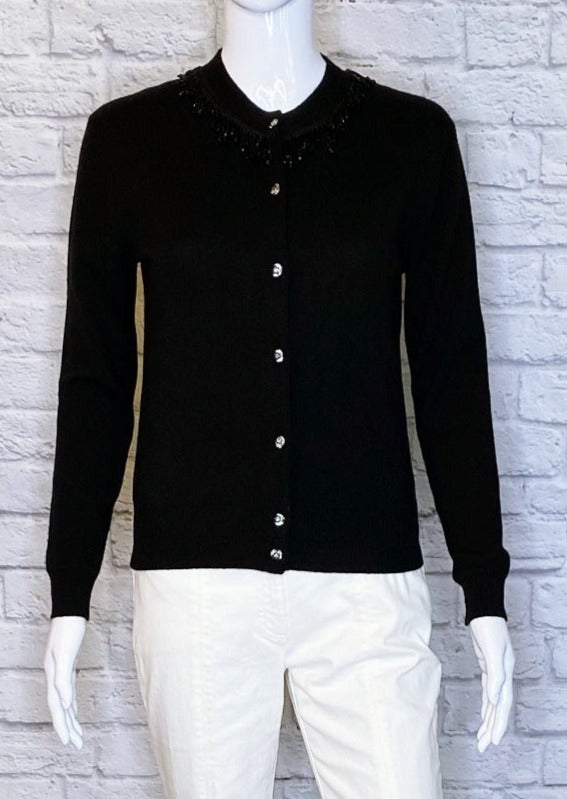 Marc Jacobs Embellished Wool-Cashmere Blend Cardigan