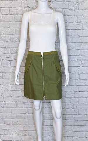 Rag & Bone Army Green Maverick Military Skirt