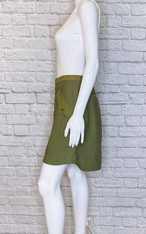 Rag & Bone Army Green Maverick Military Skirt