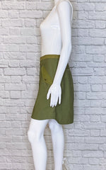 Rag & Bone Army Green Maverick Military Skirt