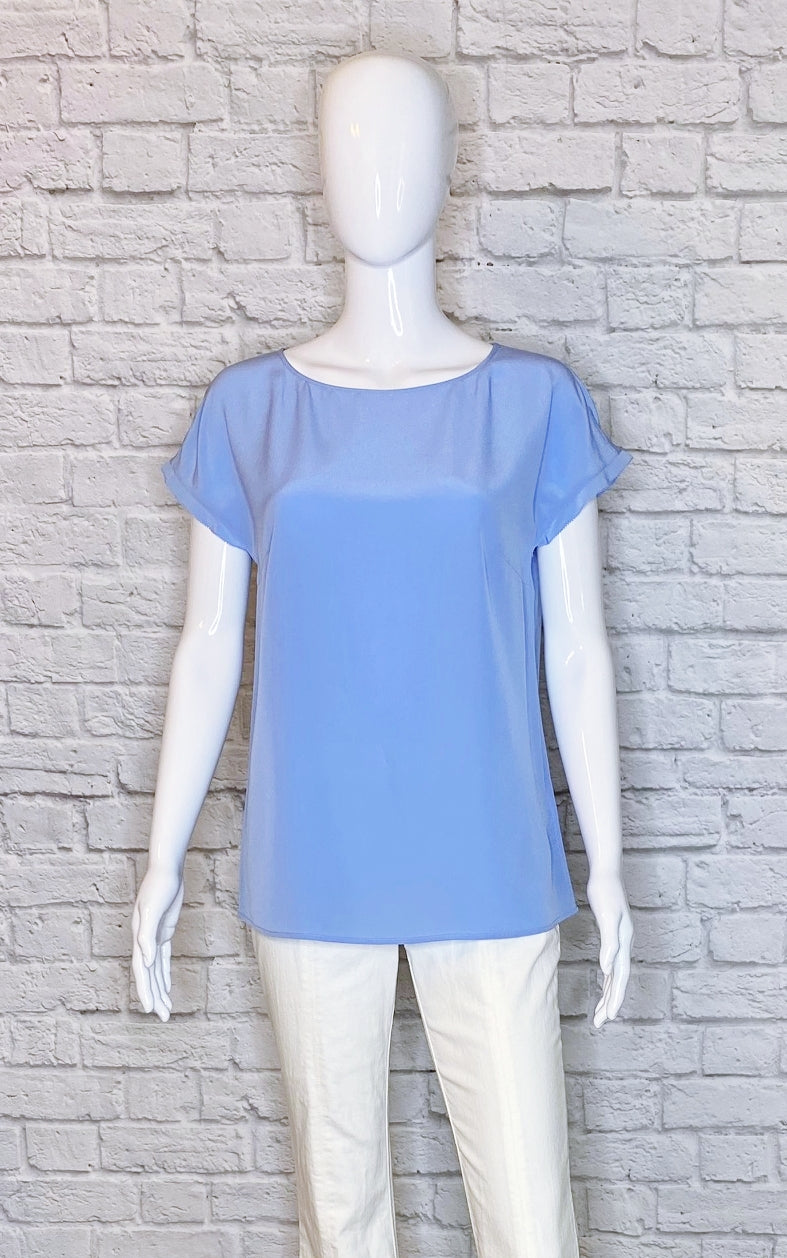 Escada Blue 'Nasina' Silk Blouse