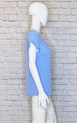 Escada Blue 'Nasina' Silk Blouse