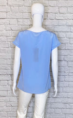 Escada Blue 'Nasina' Silk Blouse