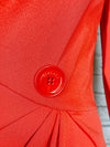 Versace Vintage Wool Button-Accent Dress