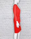 Versace Vintage Wool Button-Accent Dress