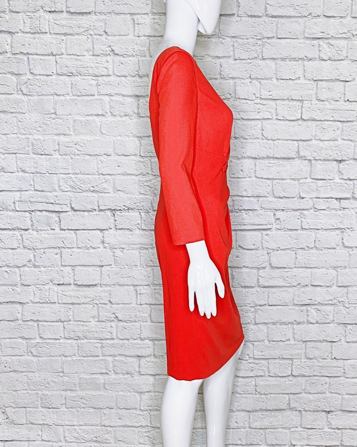 Versace Vintage Wool Button-Accent Dress