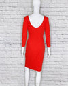 Versace Vintage Wool Button-Accent Dress