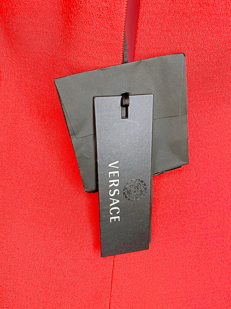 Versace Vintage Wool Button-Accent Dress