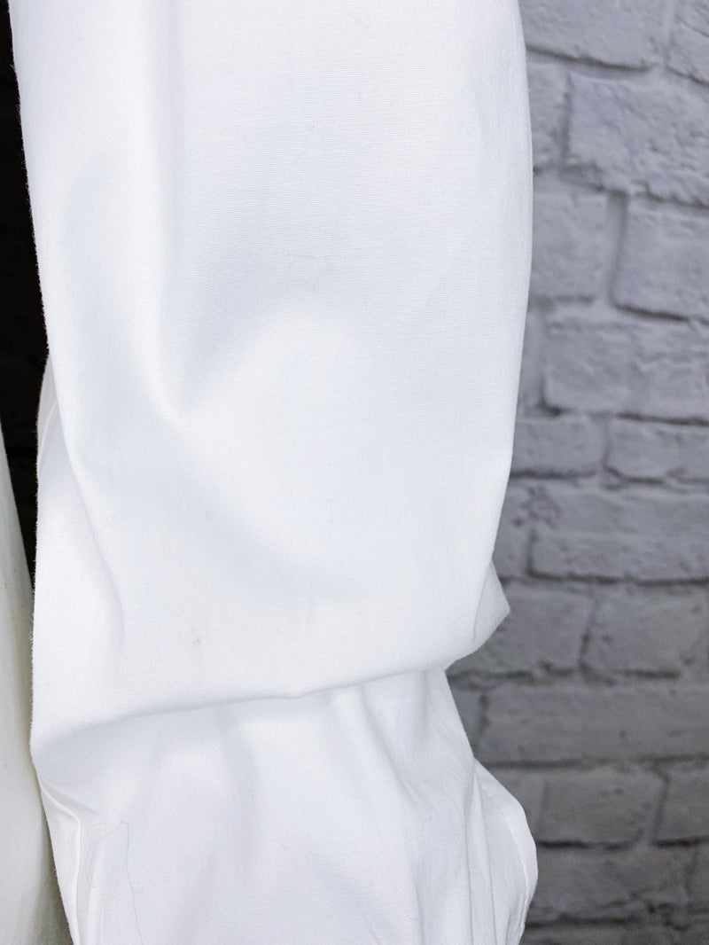 Carolina Herrera Vintage Bow-Accented Button Up Blouse