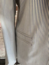Piazza Sempione 'Giacca Panna' Striped Lightweight Virgin Wool Blazer