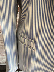 Piazza Sempione 'Giacca Panna' Striped Lightweight Virgin Wool Blazer