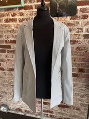 Piazza Sempione 'Giacca Panna' Striped Lightweight Virgin Wool Blazer
