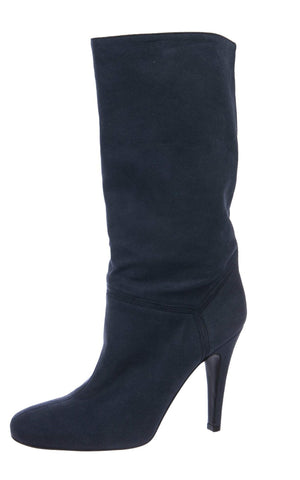 Stella McCartney Vegan Suede Mid-Calf Boots
