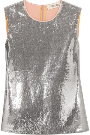 Diane von Furstenberg Sequin Party Top