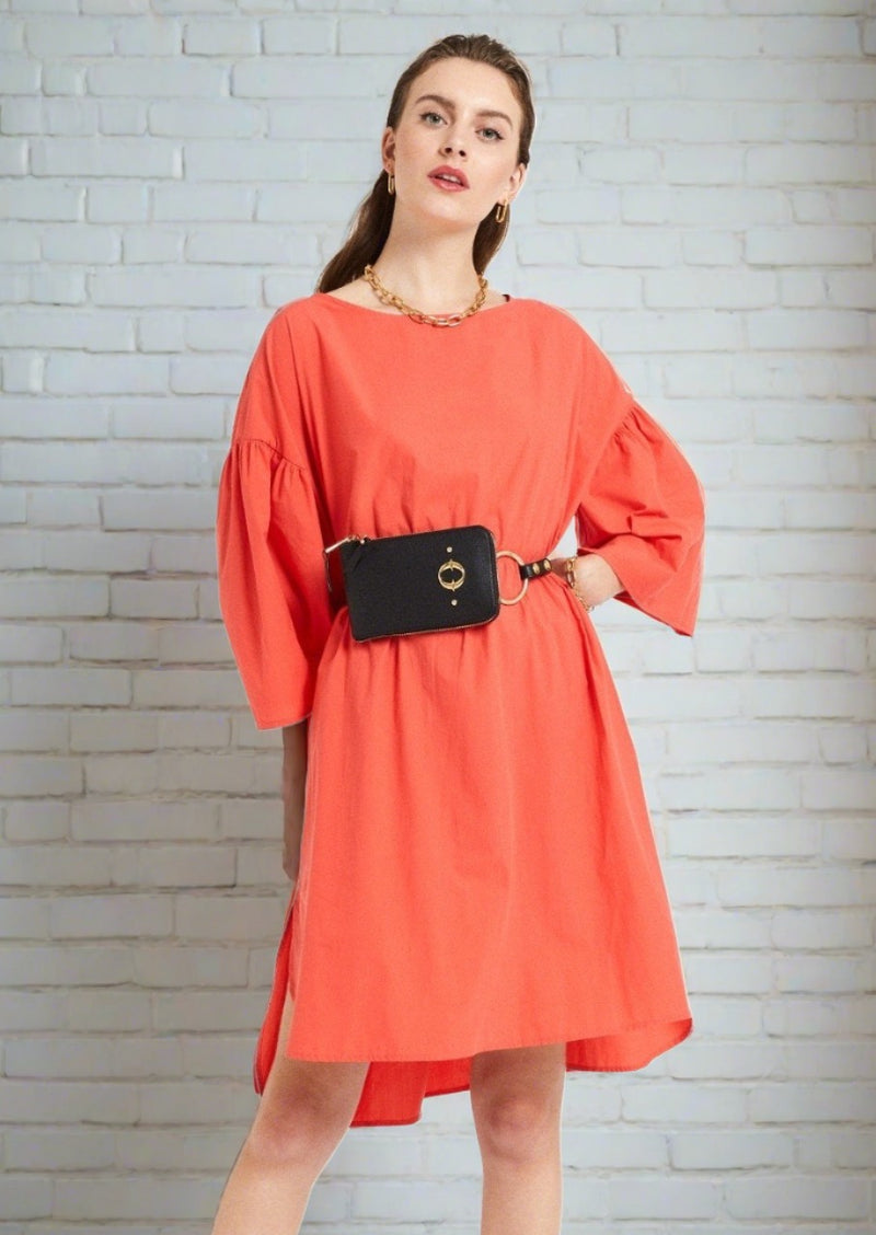 ottod'Ame Coral Lightweight Poplin Dress