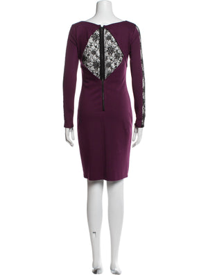 Alice + Olivia 'Dionne Strong Shoulder' Diamond Back Dress