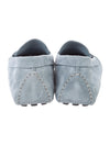 Salvatore Ferragamo Blue Suede Logo Loafers