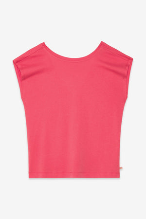 ottod'Ame Bright Coral V-Back Top
