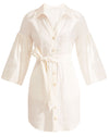 Veronica Beard Ivory Linen 'Samy' Shirt Dress