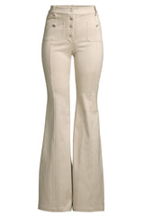 Alexis 'Helene' Flared Pant in Oyster Denim