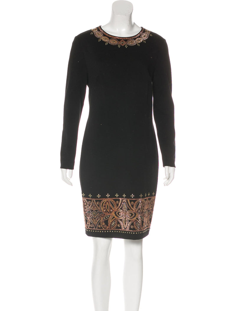 Emilio Pucci Crystal-Embellished Cutout Shift Dress