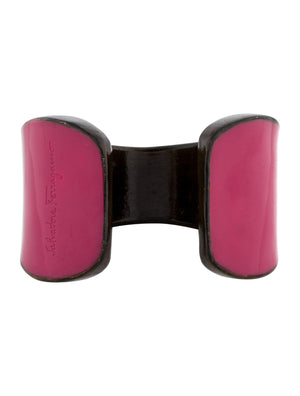 Salvatore Ferragamo Vintage Magenta Resin Mod Cuff