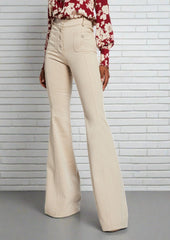 Alexis 'Helene' Flared Pant in Oyster Denim