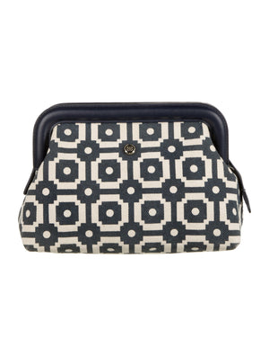 Tory Burch 'Ellen' Printed Canvas Clutch