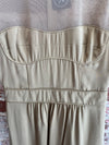 Burberry Prorsum Vintage Silk Gold Knee-Length Dress